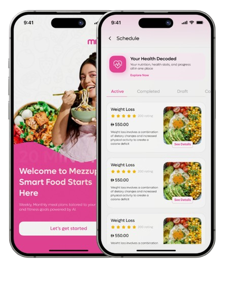 Mezzup app on phone